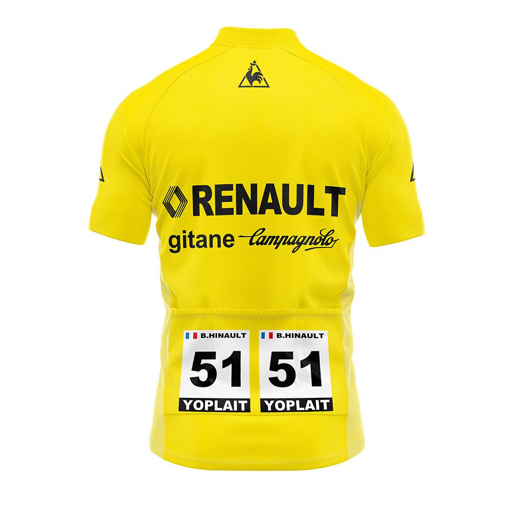1978 Tour de France Yellow Retro Cycling Jersey
