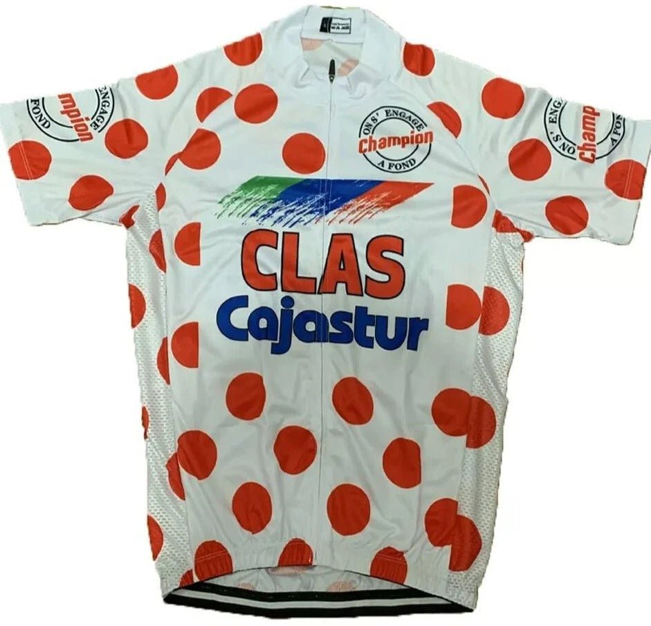 CLAS Cajastur King of the Mountains Retro Cycling Jersey