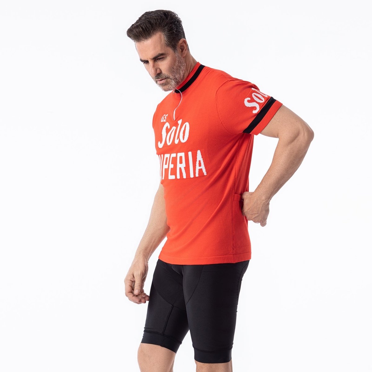 GS Solo Superia Merino Wool - Retro Cycling Jersey