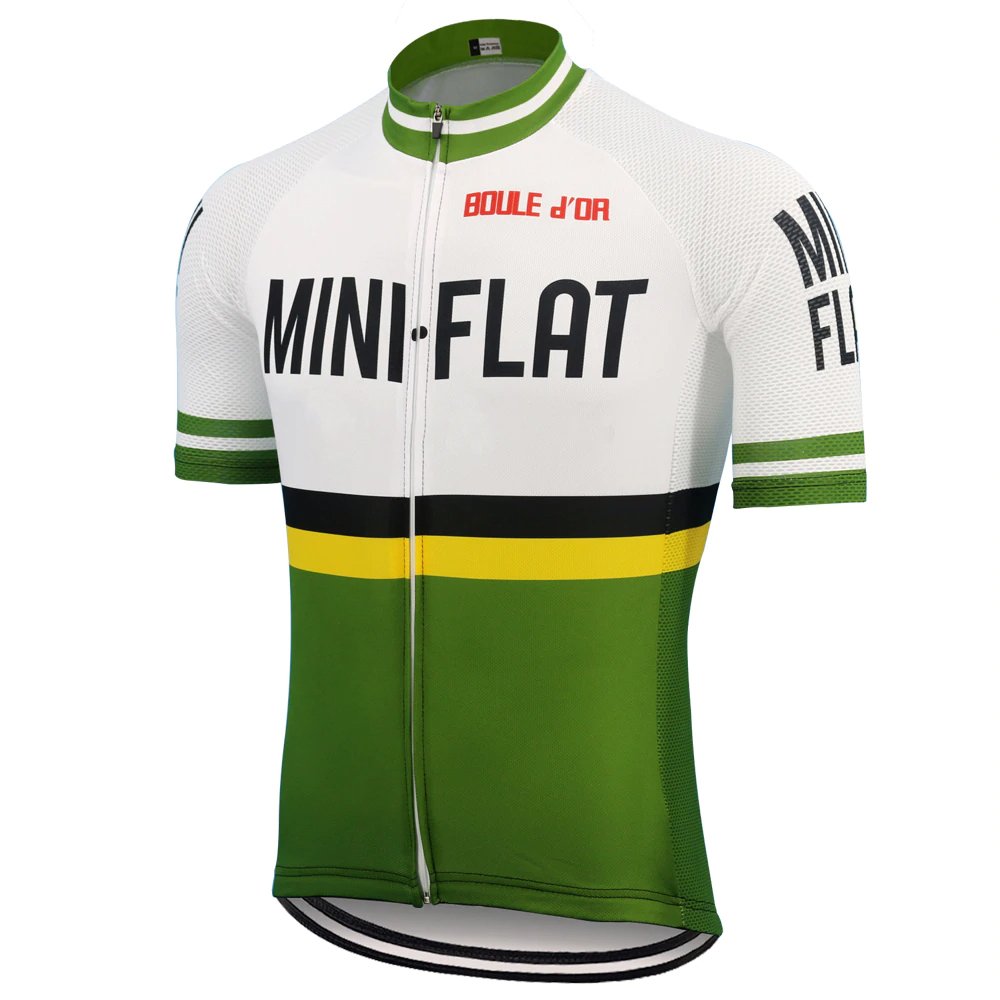 Mini Flat Retro Cycling Jersey