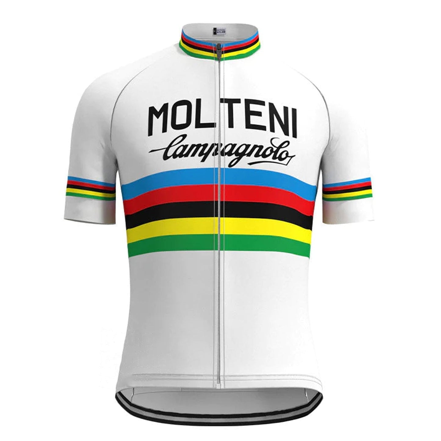 Molteni White Retro Cycling Jersey