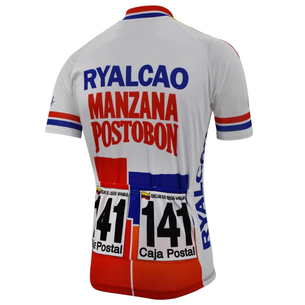 Ryalcao Manzana Postobon Retro Cycling Jersey