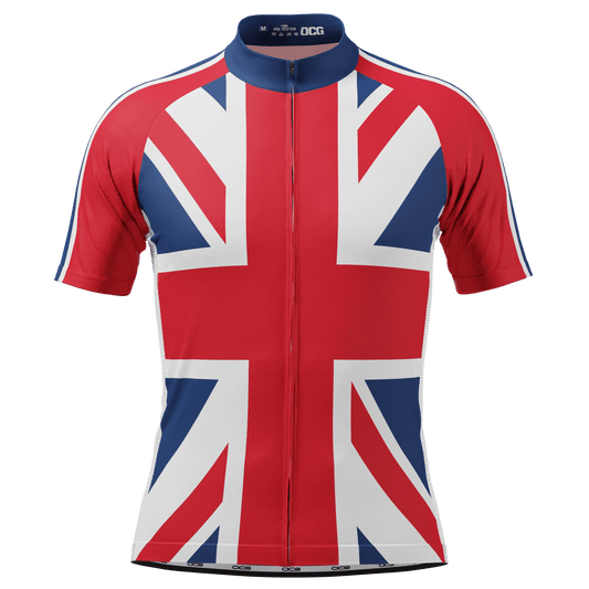 Men's Union Jack UK Short Sleeve Cycling Jersey