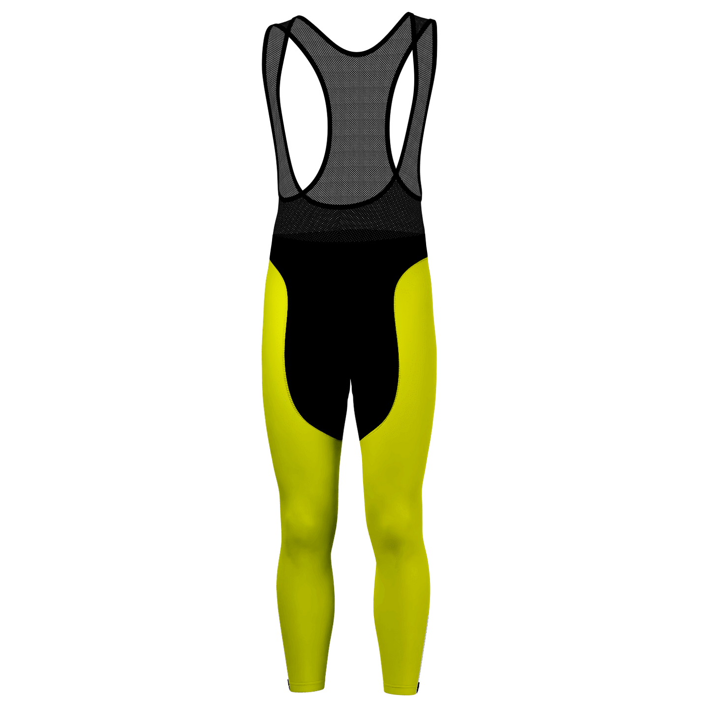 Men's Basic Colors Neon Gel Padded Cycling Bib-Tights
