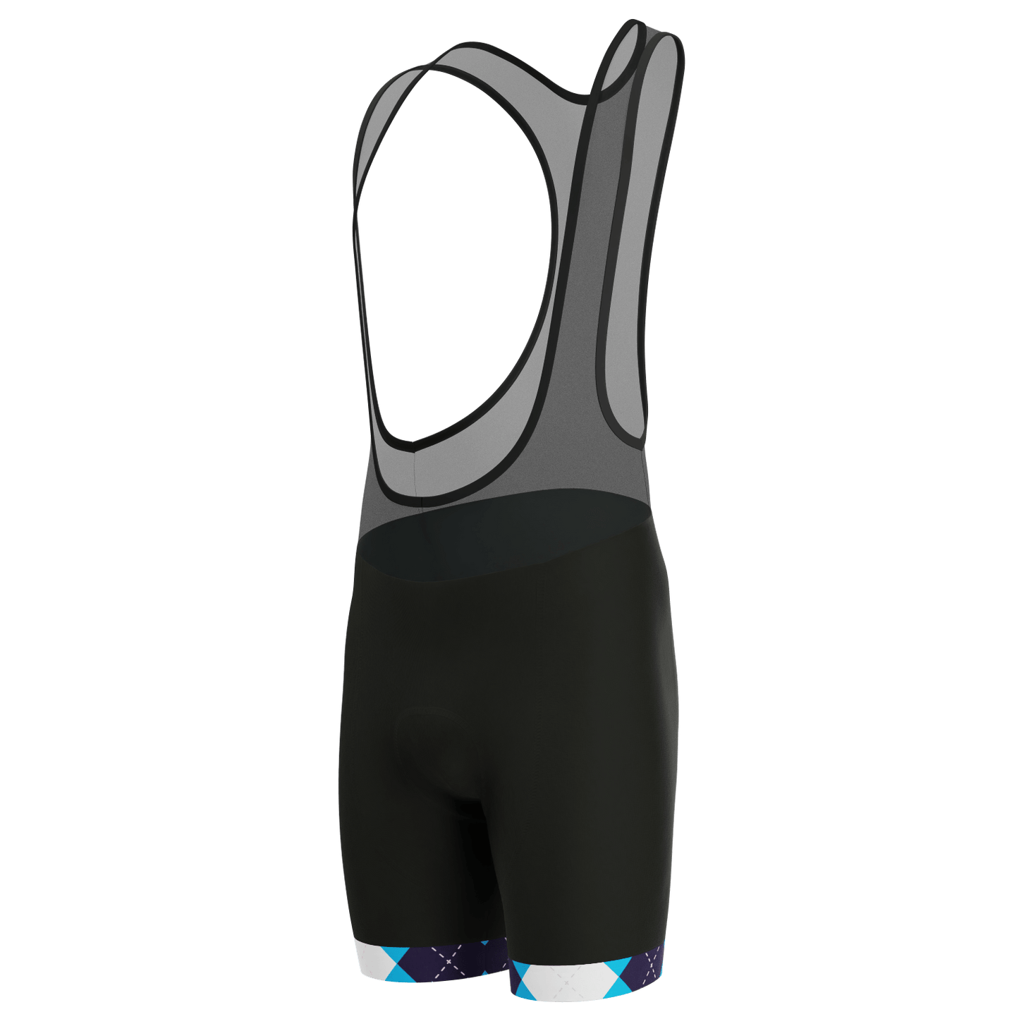 Men's Patchwork Gel Padded Cycling Bib