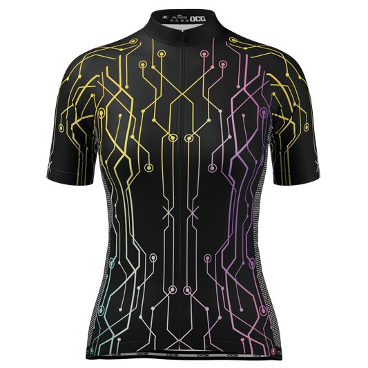 Women's Holographic Circuit Short Sleeve Cycling Jersey