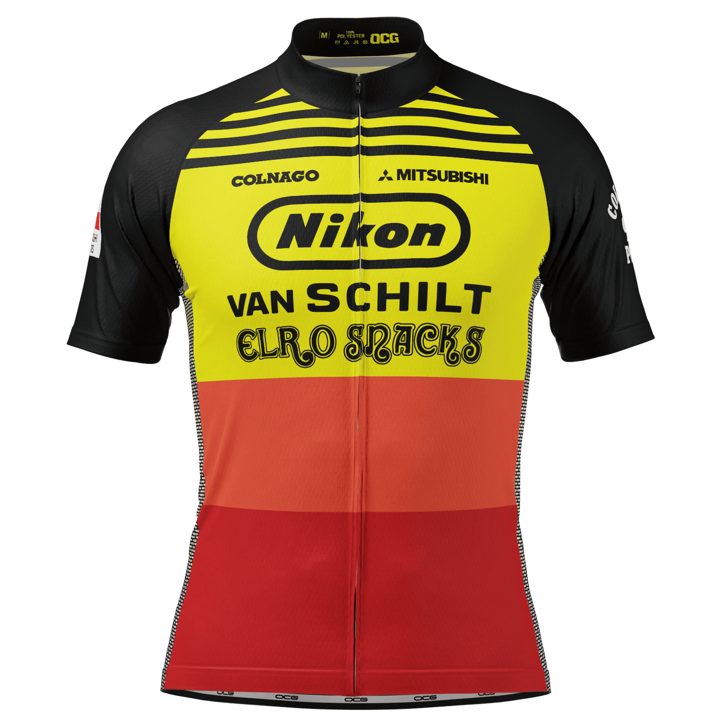 Men's Van Schilt Retro Short Sleeve Cycling Jersey