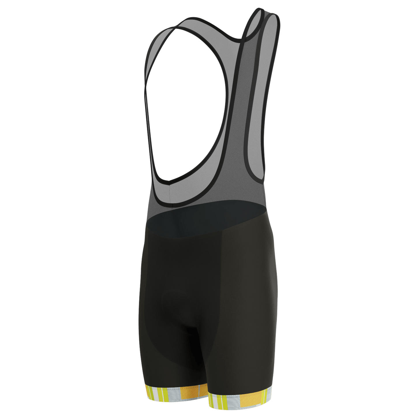 Men's Criss-Crossed Tartan Gel Padded Cycling Bib