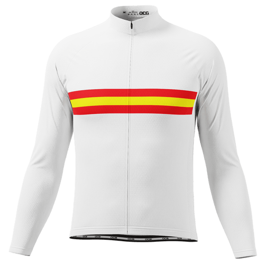 Men's España Spanish National Flag Long Sleeve Cycling Jersey