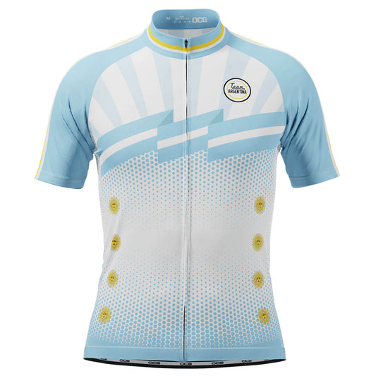 Men's World Countries Team Argentina Icon Short Sleeve Cycling Jersey