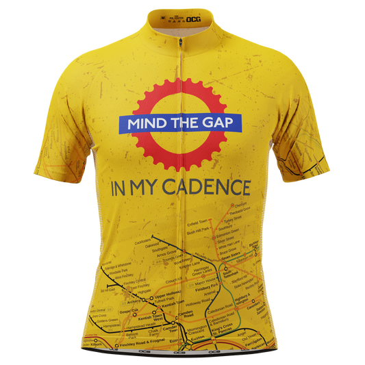 Men's Mind the Gap in My Cadence Short Sleeve Cycling Jersey