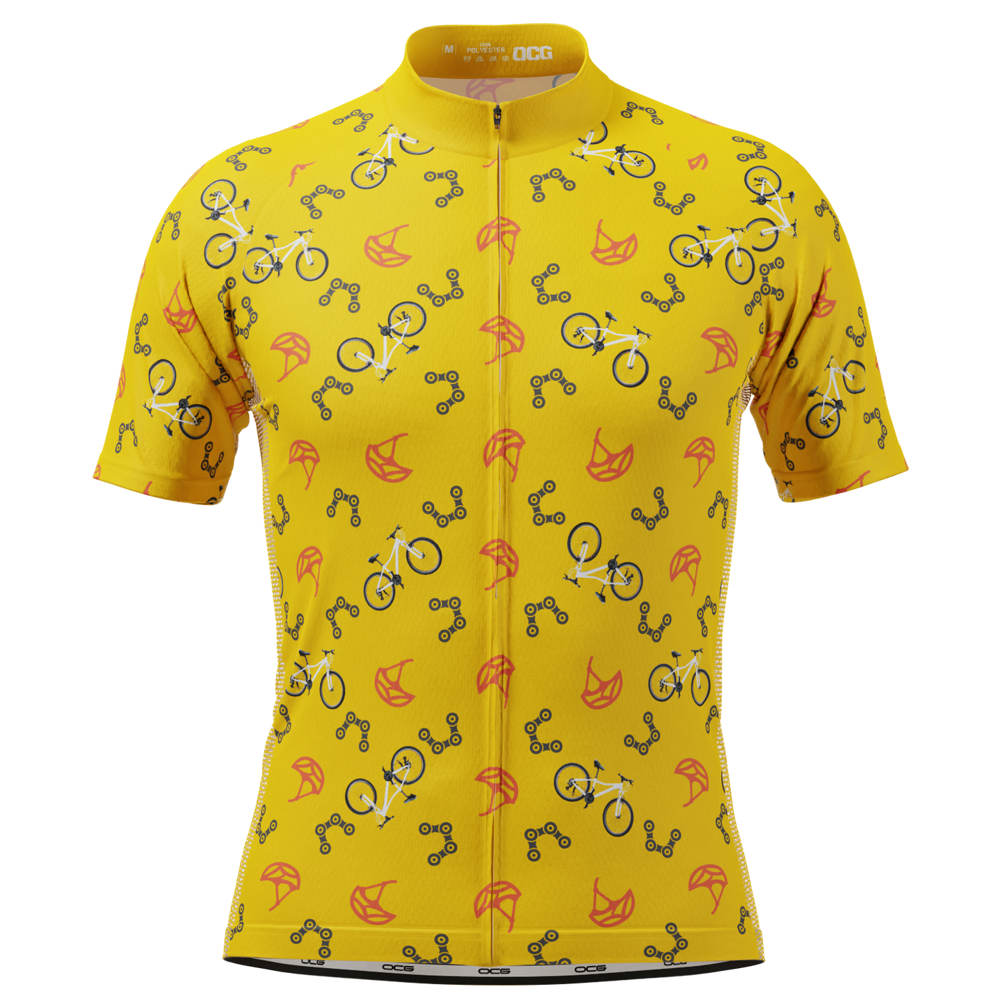 Men's Custom Bike & Helmets Design Personalized Short Sleeve Cycling Jersey