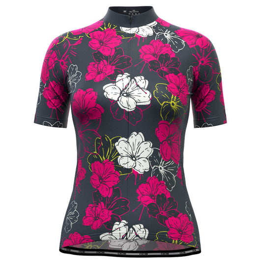 Women's Floral Frenzy Short Sleeve Cycling Jersey