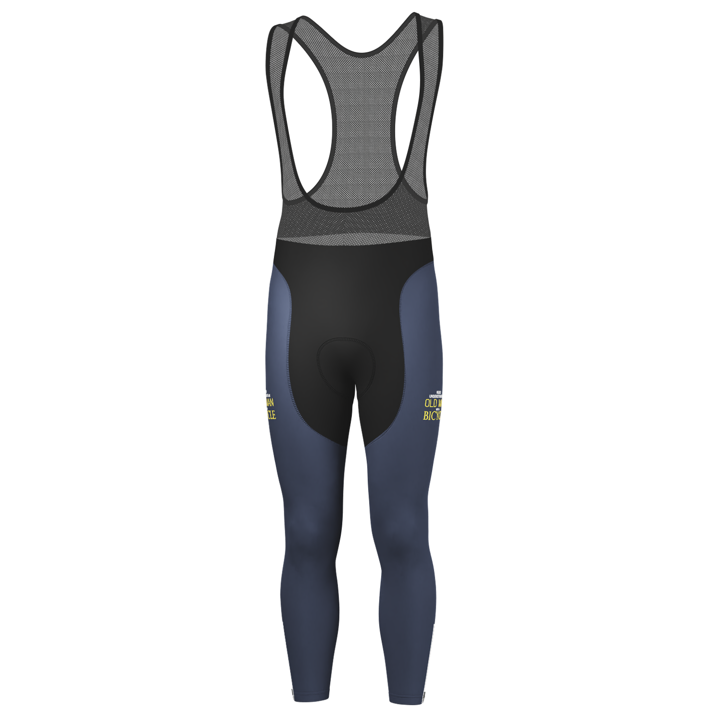 Men's Never Underestimate an Old Man Gel Padded Cycling Bib-Tights