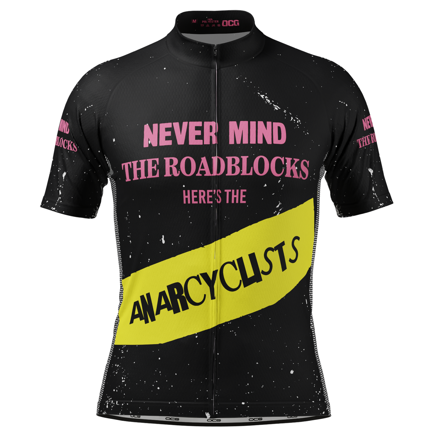 Men's Never Mind The Roadblocks Short Sleeve Cycling Jersey