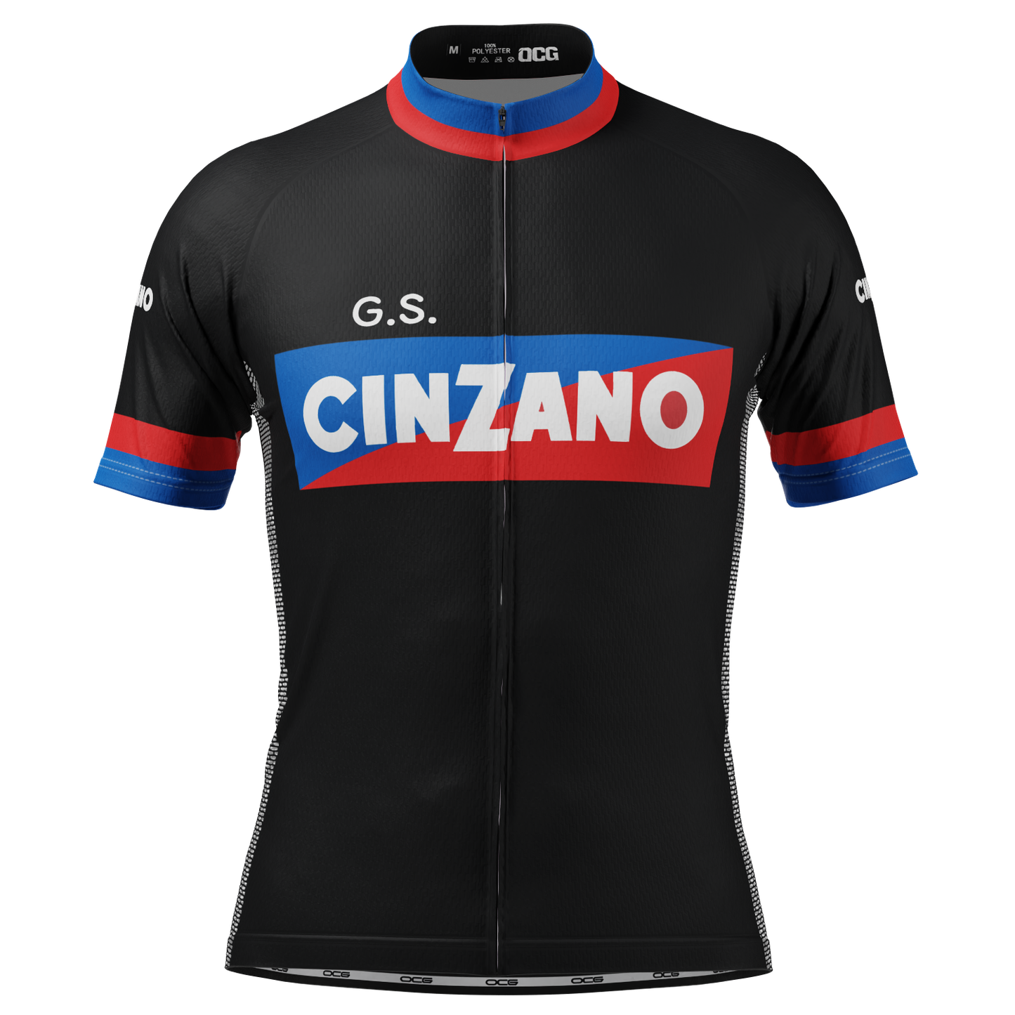 Men's Vintage Cinzano Short Sleeve Cycling Jersey