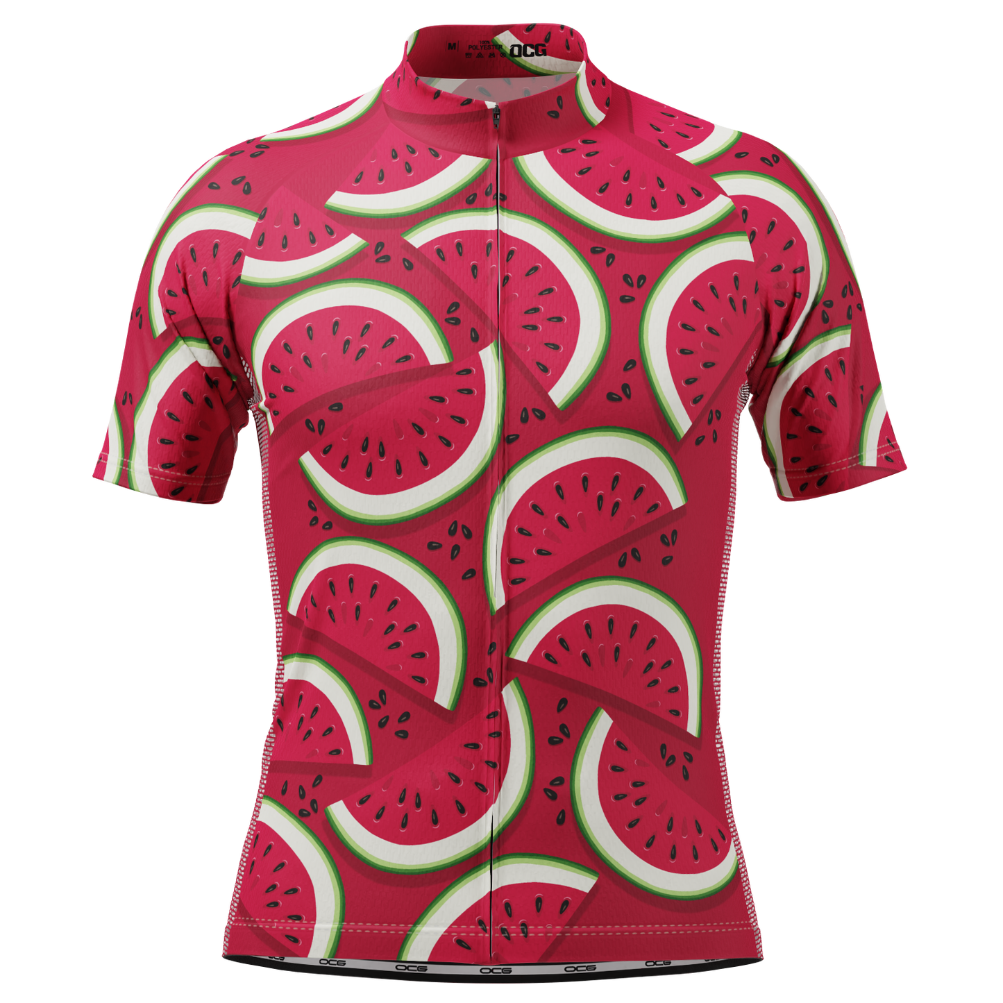Men's Full Watermelon Fruity Short Sleeve Cycling Jersey