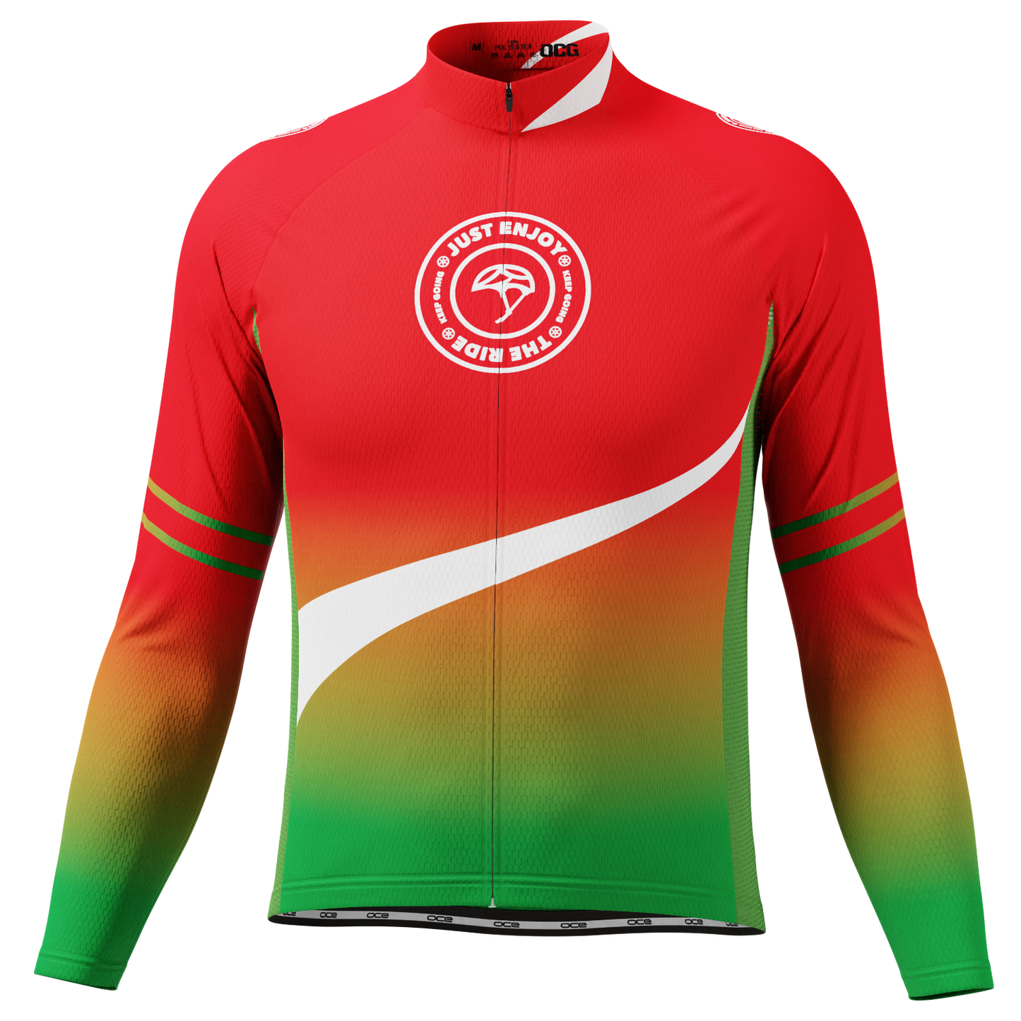 Men's Just Enjoy The Ride Long Sleeve Cycling Jersey