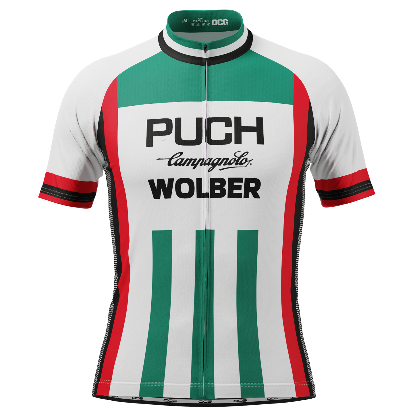 Men's Retro 1981 Puch Campagnolo Wolber Short Sleeve Cycling Jersey