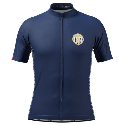 Men's France Soccer Short Sleeve Cycling Jersey