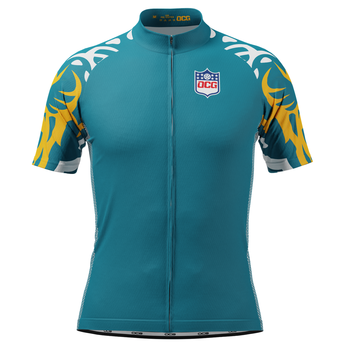 Men's Jacksonville Football Short Sleeve Cycling Jersey
