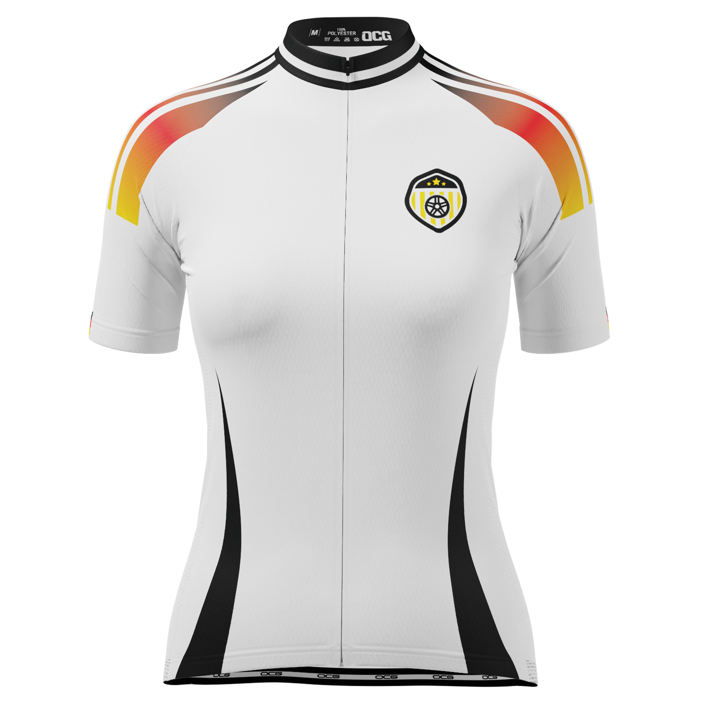 Women's Germany Soccer Short Sleeve Cycling Jersey