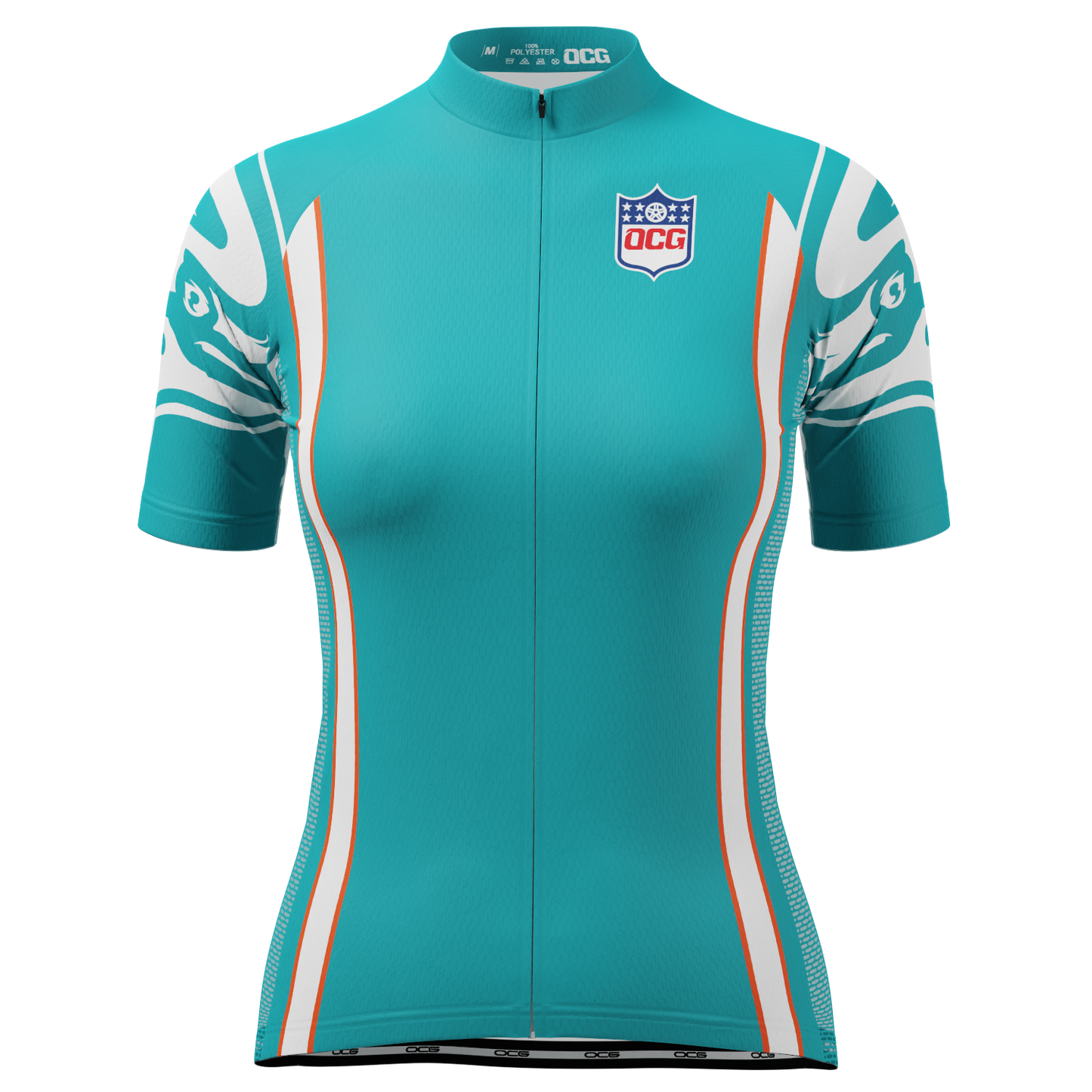 Women's Miami Football Short Sleeve Cycling Jersey