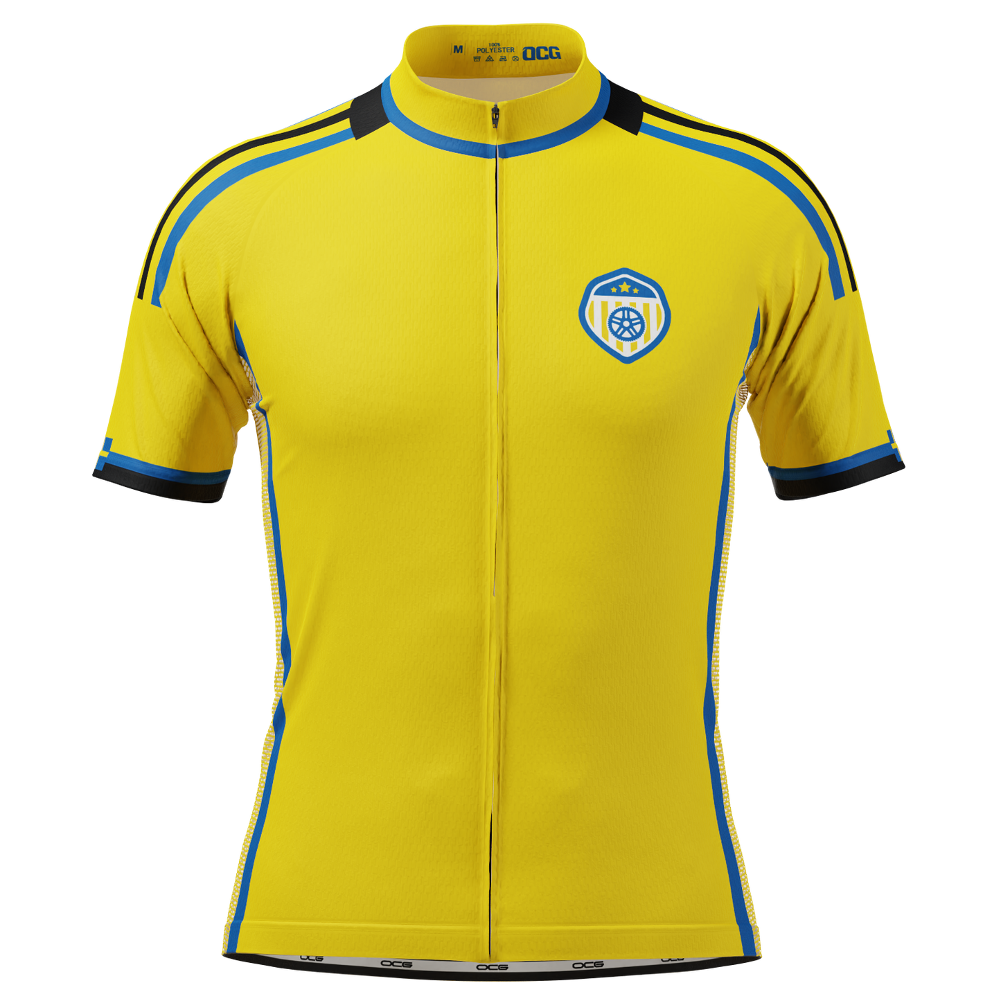Men's Sweden Soccer Short Sleeve Cycling Jersey