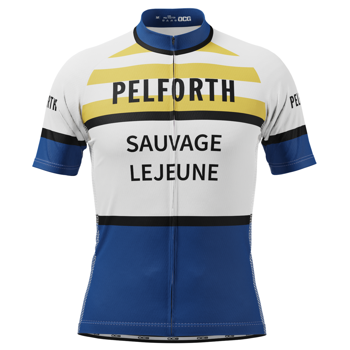 Men's French Pelforth–Sauvage–Lejeune Short Sleeve Cycling Jersey