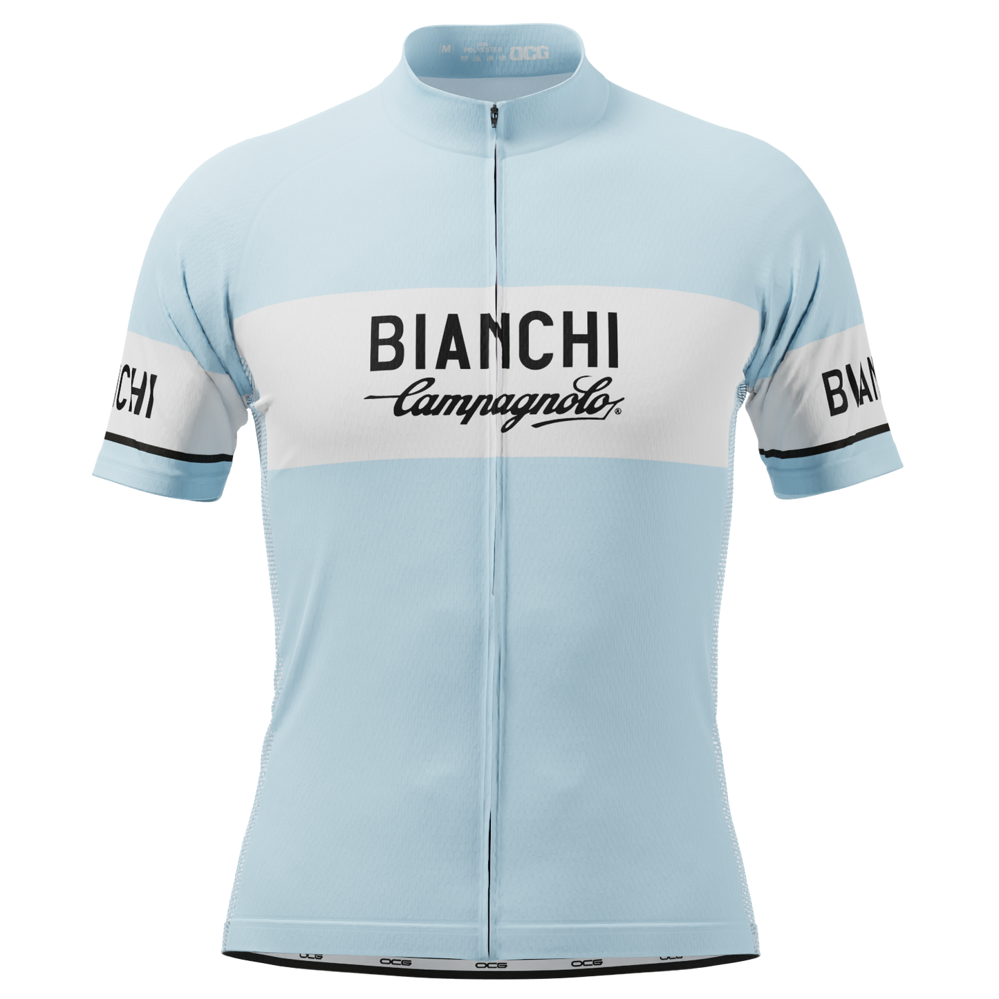Men's Retro Bianchi Short Sleeve Cycling Jersey