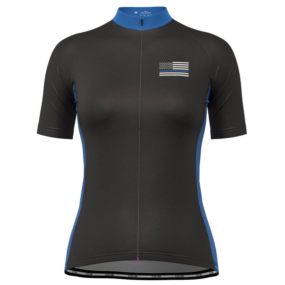 Women's Small American National Flag Short Sleeve Cycling Jersey