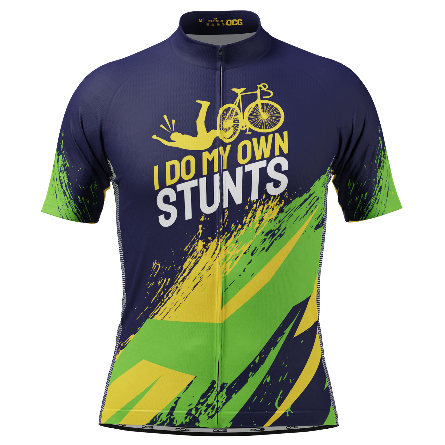Men's I Do My Own Stunts Short Sleeve Cycling Jersey