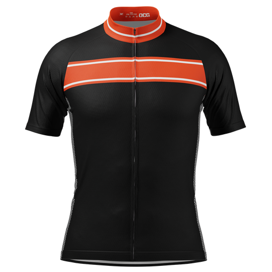 Men's Retro Rush Stripes Short Sleeve Cycling Jersey