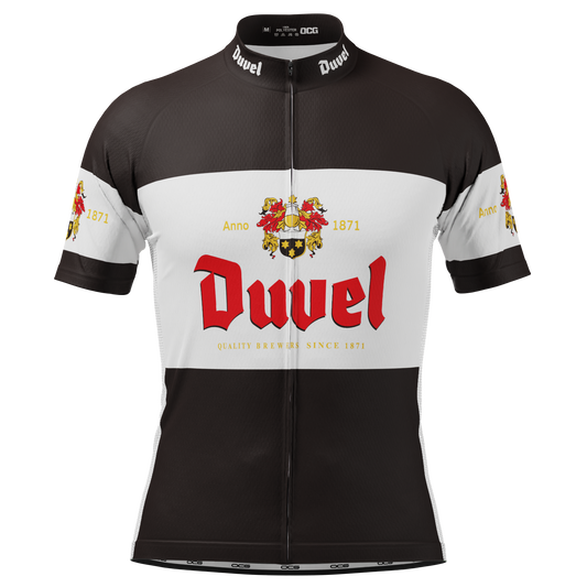 Men's Duvel Black Retro Short Sleeve Cycling Jersey
