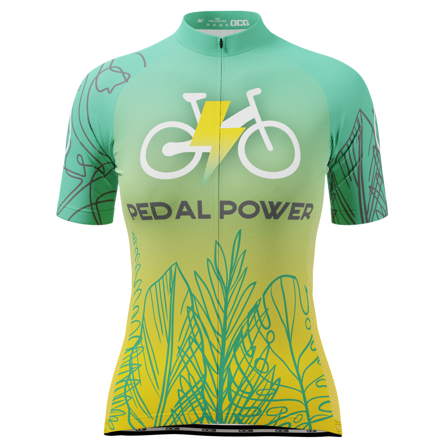 Women's Pedal Power Short Sleeve Cycling Jersey