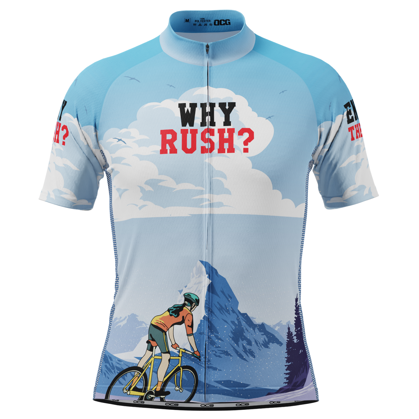 Men's Why Rush Short Sleeve Cycling Jersey
