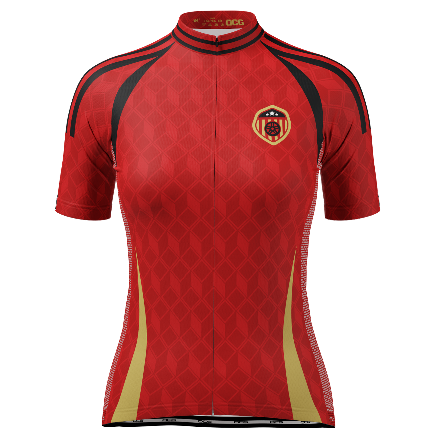 Women's Belgium Soccer Short Sleeve Cycling Jersey