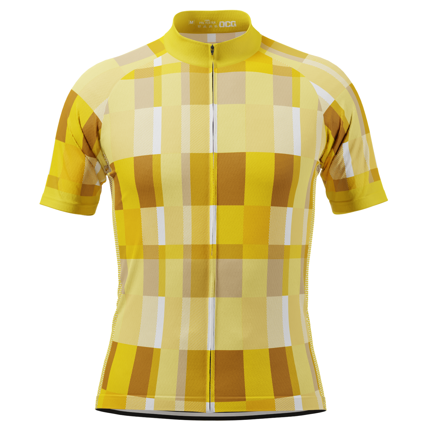 Men's Classic Tartan Short Sleeve Cycling Jersey