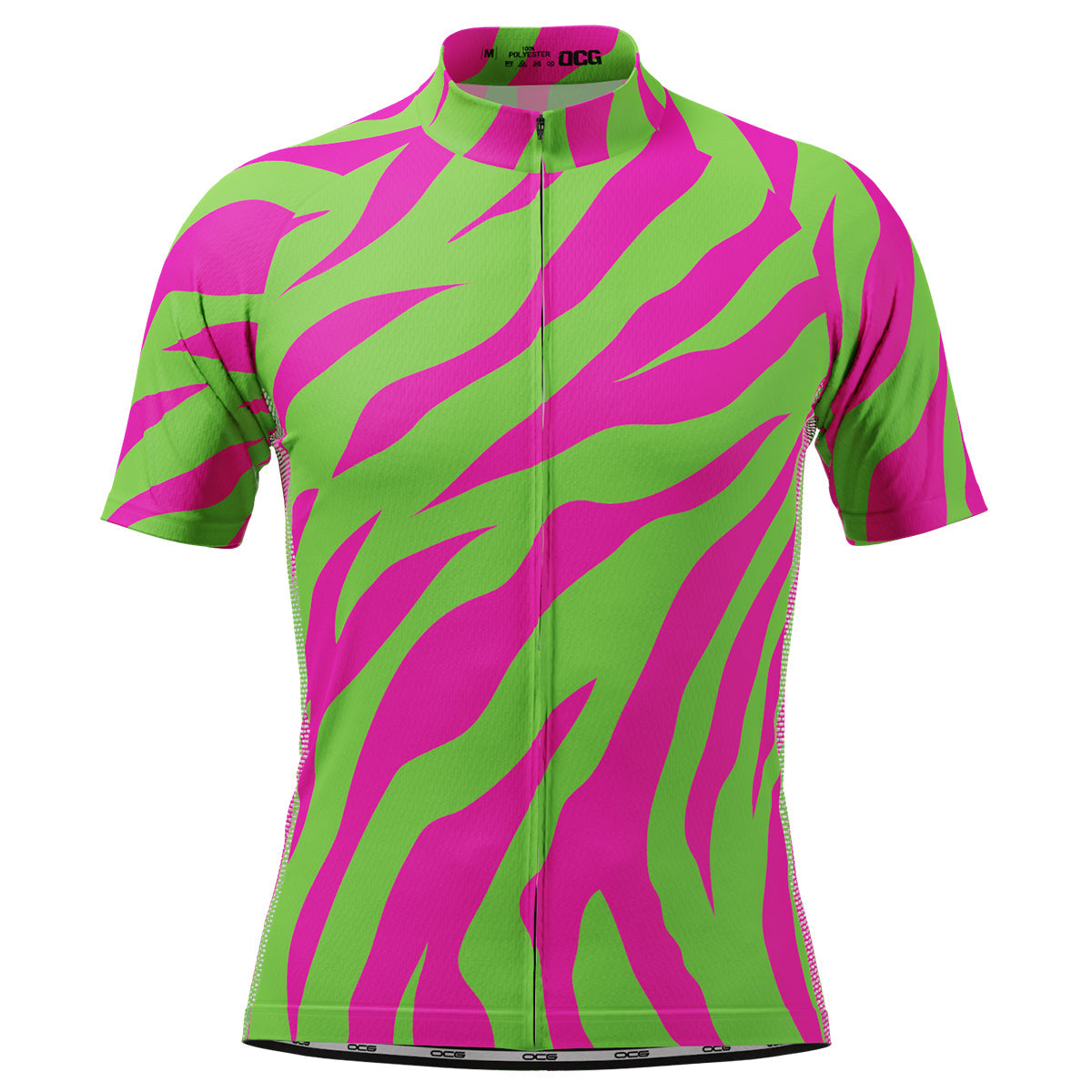 Men's Echo Pulse Tiger Print Short Sleeve Cycling Jersey