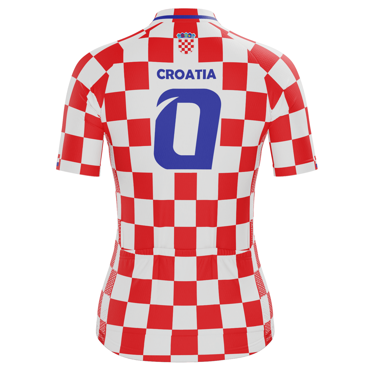 Women's Croatia Soccer Short Sleeve Cycling Jersey