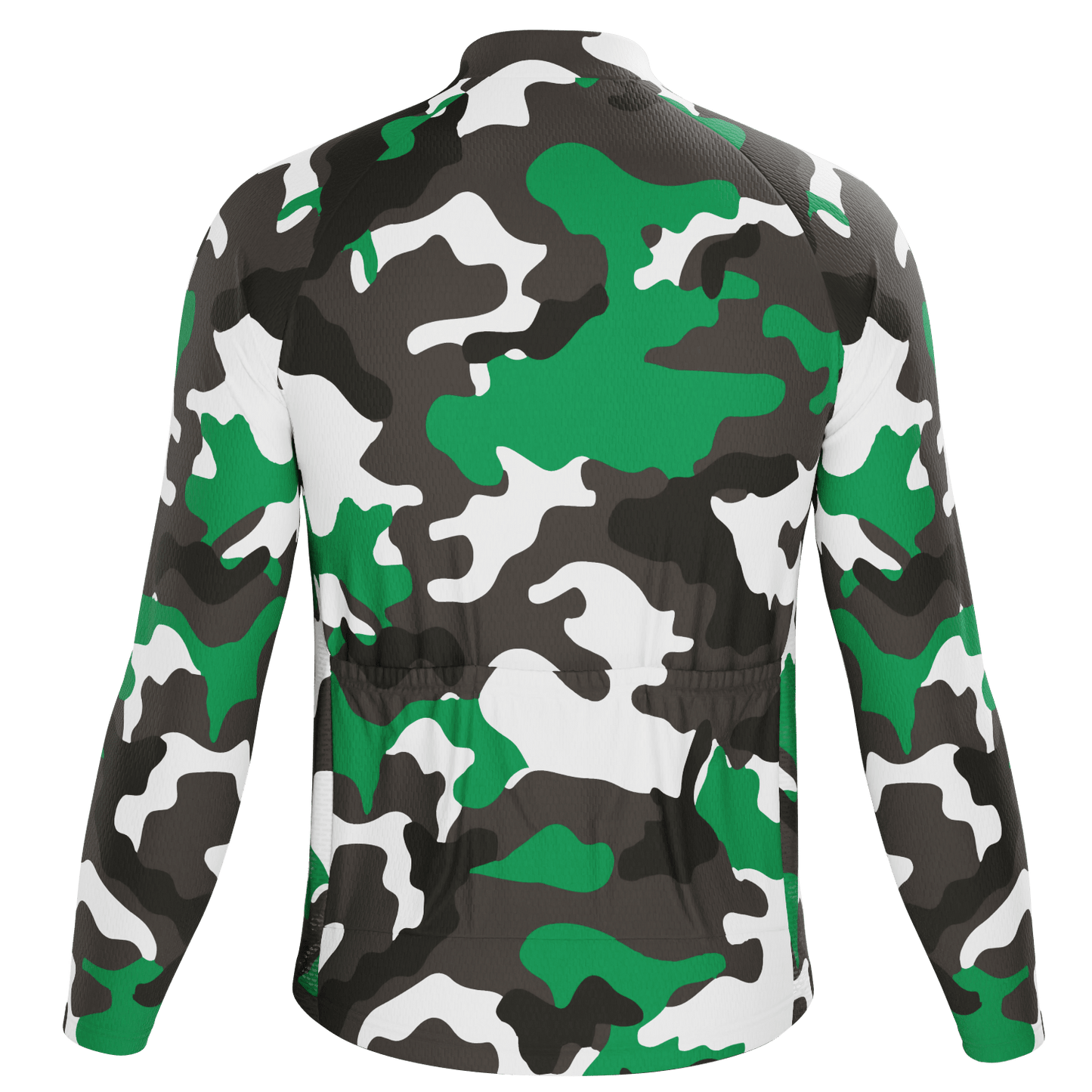 Men's Camouflage Winter Forest Long Sleeve Cycling Jersey