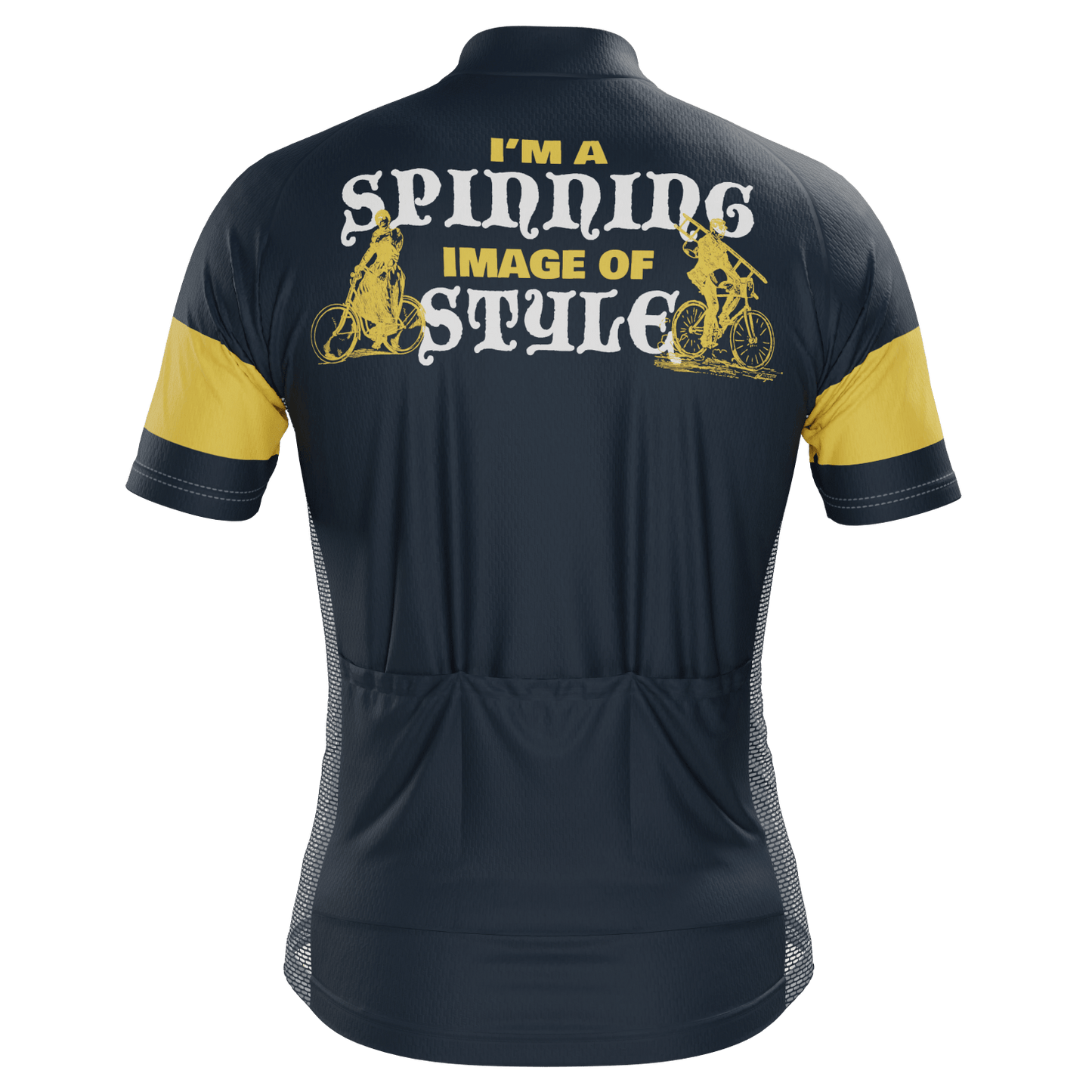 Men's I'm a Spinning Image of Style Short Sleeve Cycling Jersey