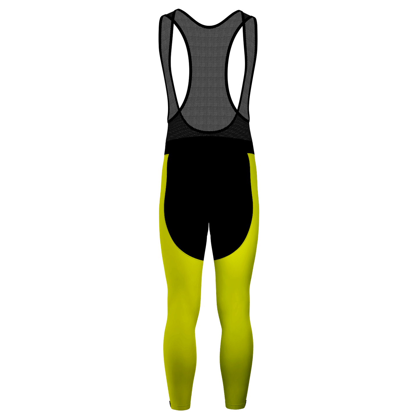 Men's Basic Colors Neon Gel Padded Cycling Bib-Tights