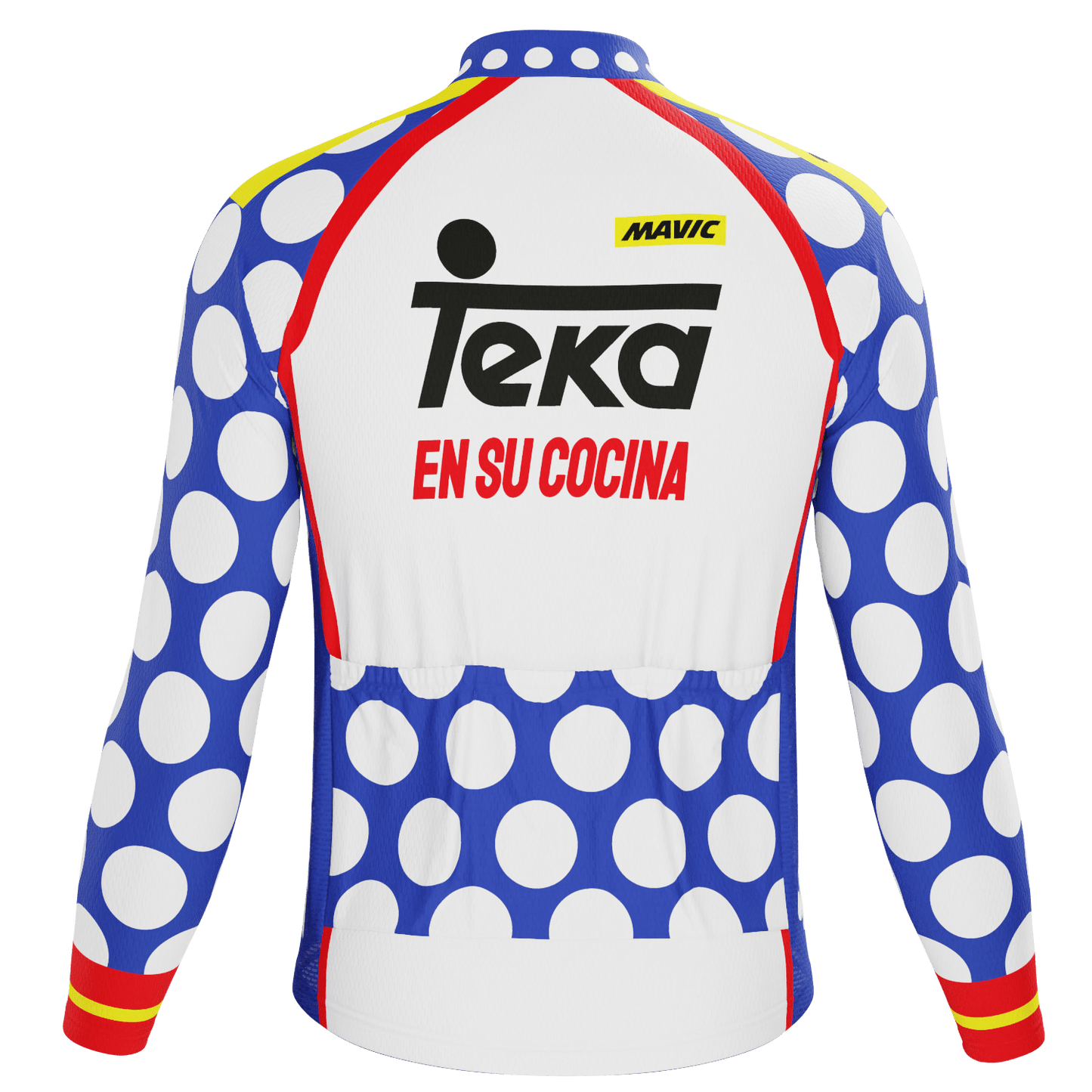 Men's Retro Team Teka Long Sleeve Cycling Jersey