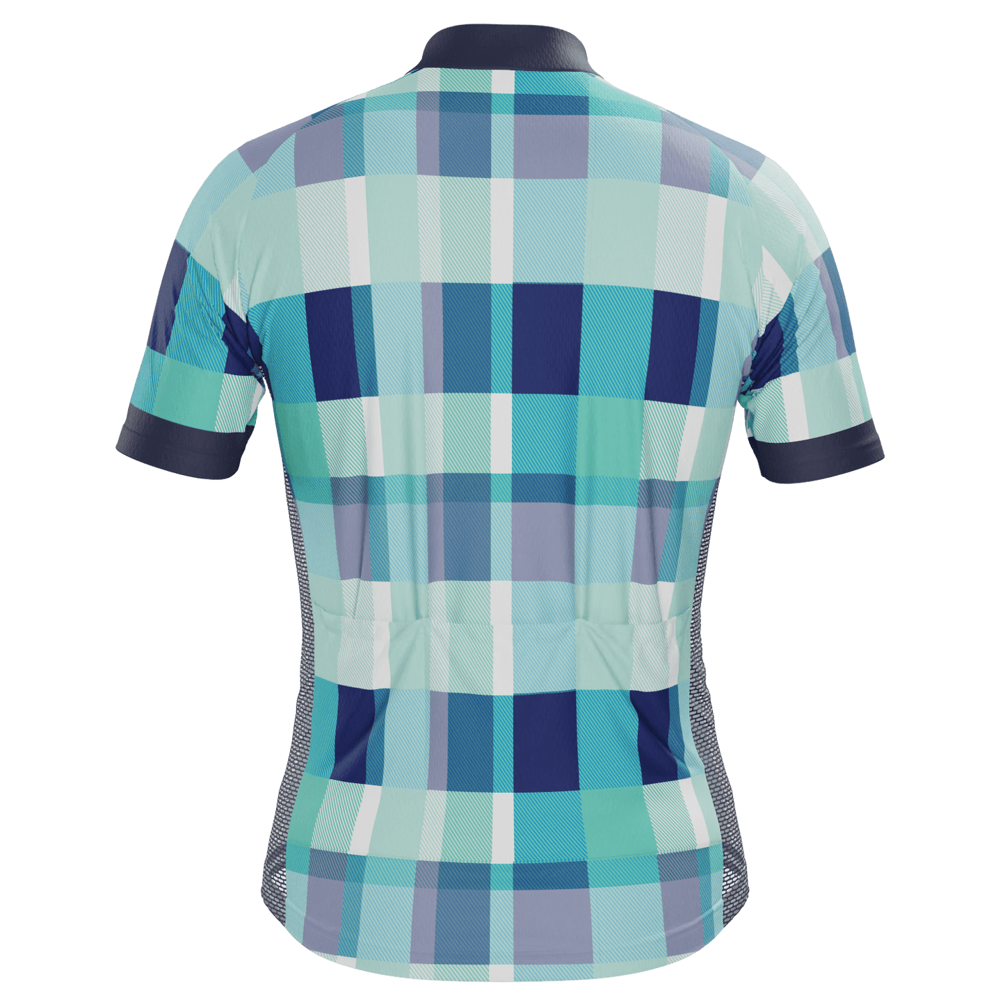 Men's Classic Tartan Short Sleeve Cycling Jersey