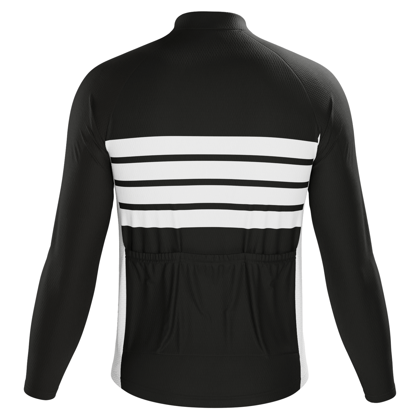 Men's Retro Four Stripe Long Sleeve Cycling Jersey