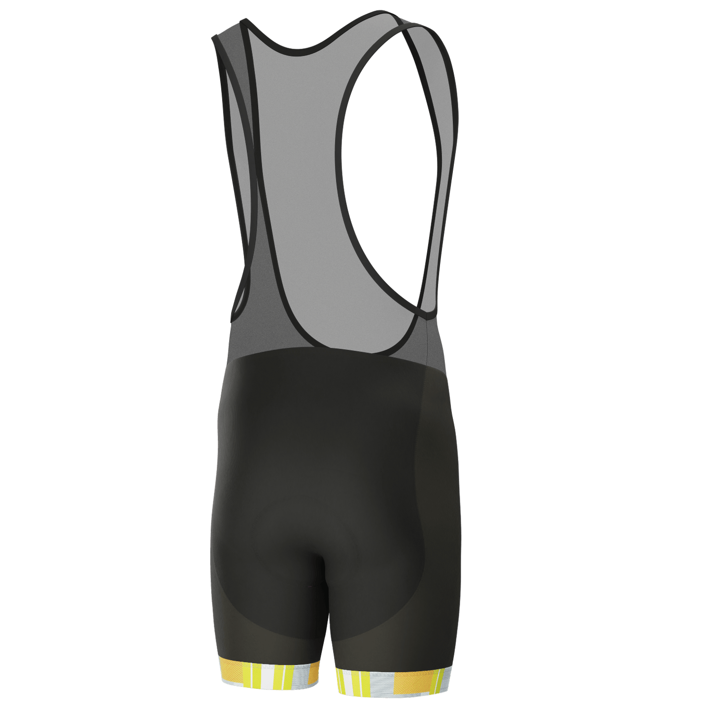 Men's Criss-Crossed Tartan Gel Padded Cycling Bib