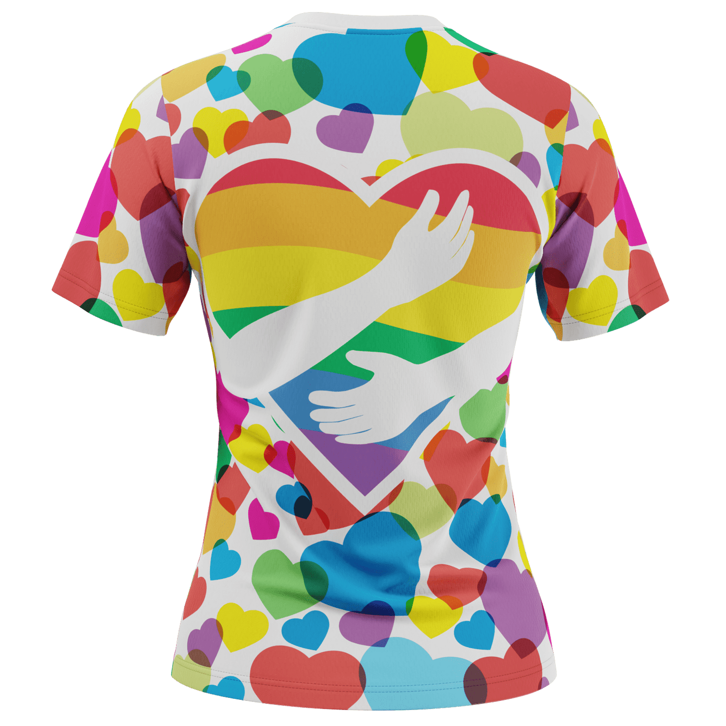 Women's Rainbow Love Short Sleeve Running Shirt