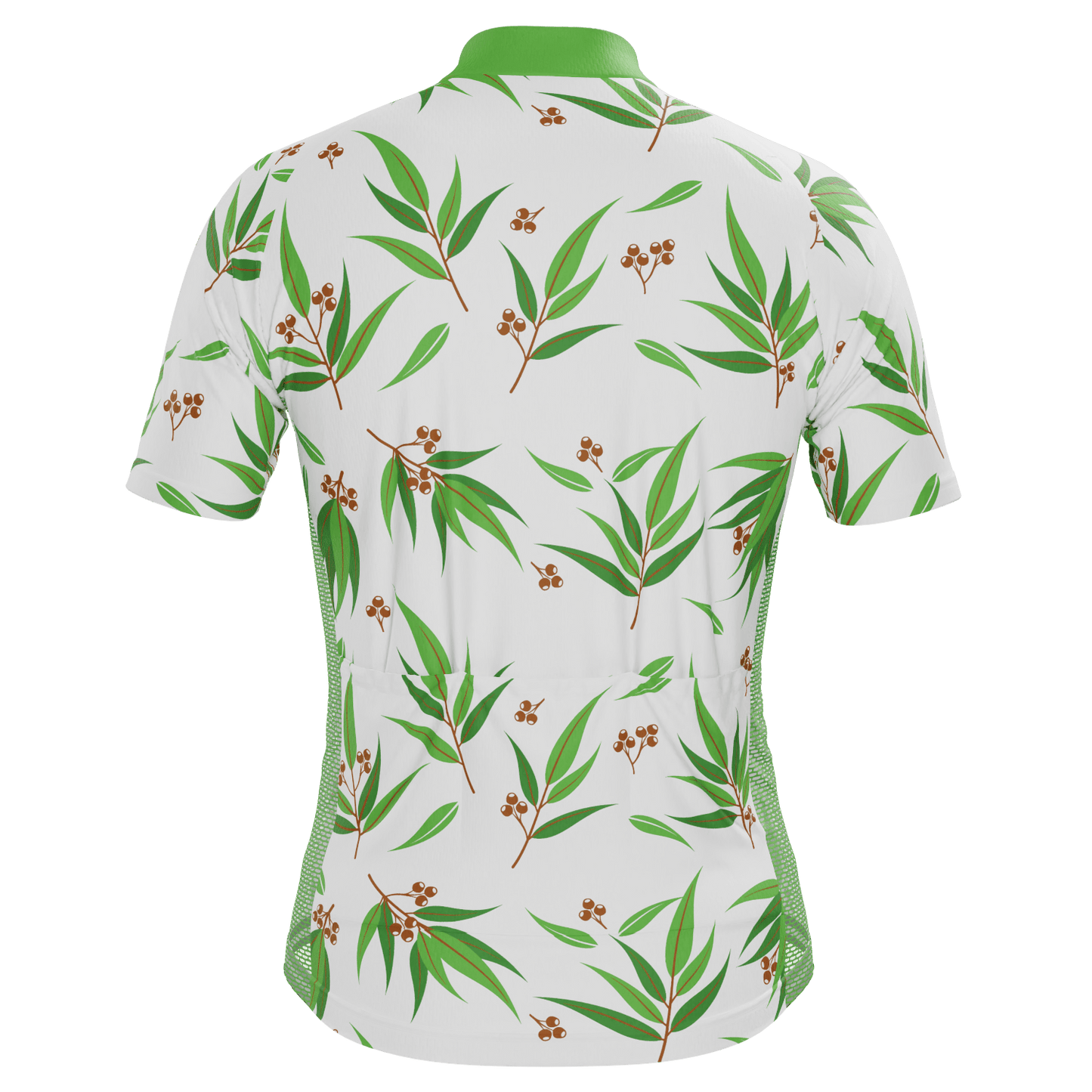 Men's Australian Eucalyptus Leaf Short Sleeve Cycling Jersey
