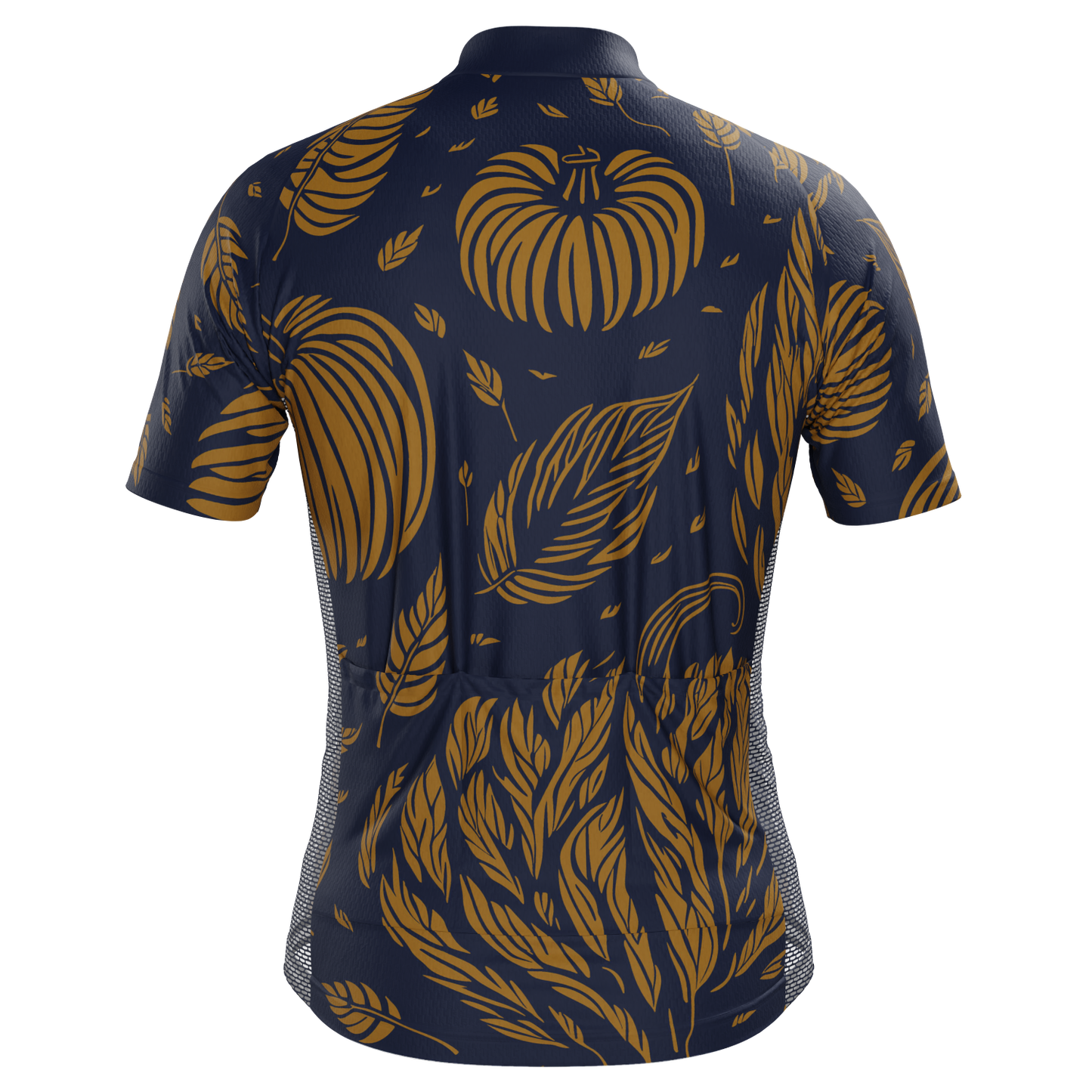 Men's Fall Pumpkins Short Sleeve Cycling Jersey